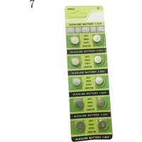 10PCS/LOT AG7 LR927 395 SR927SW 195 399 Button Batteries 1.55V Alkaline Battery For Electronic Watch.