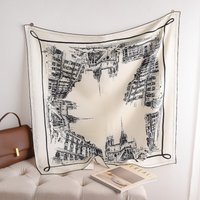 Twill Silk Scarf 90CM Square Bandanas Luxury Designer Hems Rollerd Shawls Head Hair Neck Accessories Belt Decoration Christmas
