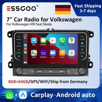 7 "Android Auto Radio Stereo für Volkswagen Golf MK5 MK6 Passat B6 B7 Sitz Skoda Drahtlose Carplay Android Auto multimedia Player