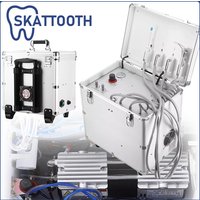 Portable Dental Turbine Unit Fully Automatic Dental Unit with Air Compressor 3 Way Syringe 2/4 Holes Dentistry Lab Equipment