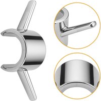 Shower Rod Holders Premium ABS Electroplated Rustproof Towel Hook for Bath Robe Loofah Shower Pole Kitchen Sink No Drill Easy