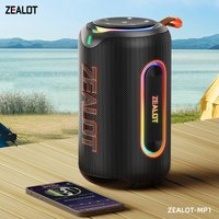 zealot-mp1 60W Portable Subwoofer Bluetooth Speakers TF Card Outdoor Stereo Surround Waterproof Loudspeaker Wireless Sound Box