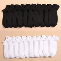 Unisex Casual Plain Color Boat Socks Thin Breathable Comfy Anti Odor Sweat-absorbing Low Cut Ankle Socks For Men Women
