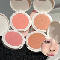 Little rabbit monochromatic blush, pseudo-plain makeup, low saturation ash powder, makeup, makeup and tender rouge