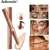 12Colors Metallic Eyeshadow Pencil Glitter Silkworm Liner Pen Highlighter Long Lasting Gold Blue Cream Eye Shadow Stick Makeup