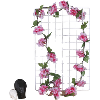 Artificial Sakura Rattan Flower String Party Wedding Ceiling Decoration Lightweight Hanging Wreath DIY Party Decoration 2021