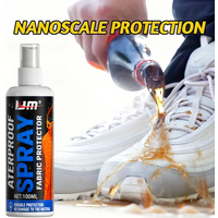 KJM Nanoscale Waterproof Protective Spray, Long Lasting Water Oil Stain Repellent for Shoes Fabrics and Auto Glass