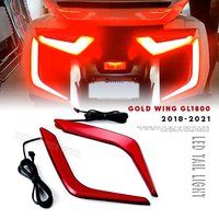 2018 2019 2020 2021 New Red For Honda GL1800 GL 1800 Gold Wing Goldwing Omni LED Rear Saddlebag Accents F6B