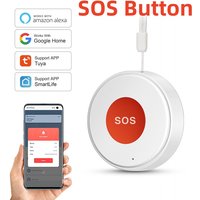 Tuya Smart WiFi Or Zigbee SOS Emergency Call Button SOS Caregiver Pager Mobile Phone Alarm Transmitter for Elderly Patients