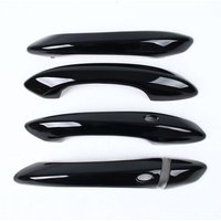 For Hyundai Tucson NX4 2021 2022 2023 ABS Chrome Carbon Fiber Black Car Door Handle Cover Trims Sticker Car Styling Accessories