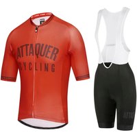 AliExpress NONE Attaquer Summer Men's Pro Short Sleeve Cycling Jersey Sets Bike Racing Clothing Hombre Bicycle Wear Ciclismo Maillot Sportswear