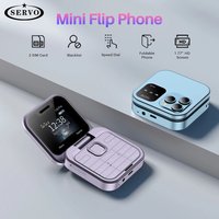 SERVO I16 Pro MIni Fold Telefon komórkowy 2G GSM Podwójna karta SIM Speed Dial Odtwarzacz wideo Magic Voice 3,5 mm Jack FM Mały telefon komórkowy z klapką