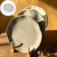 Handmade Circular Jewelry Tray Silicone Clay Mold, Desktop Decoration Casting Mold, Crystal Epoxy Resin Mold