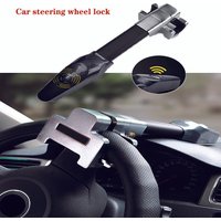 Universal Car Steering Wheel Lock Universal Security Car Anti Theft Safety Alarm Lock Retractable Anti Theft Protection T-Locks