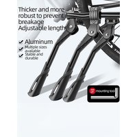 AliExpress 24-29 Inch Bicycle Stand Adjustable Bicycle Parts Aluminum Alloy Side Support Feet Bicycle Parking Kickstand Bicycle Equipment
