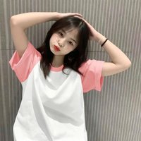 6 Colors 100% Cotton Unisex Raglan T Shirt Casual Short Sleeve Crew Neck Tee for Men Women Couples