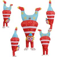 Adult Inflatable Clown Cosplay Costumes Halloween Anime Mascot Party Dress Funny Suit