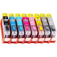 CLI-65 CLI65 Refillable Ink Cartridge Compatible For Canon Pixma PRO-200 PRO200 PRO 200 Inkjet Printer With Chip