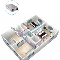 Home ERV HRV System Recuperator Heat Recovery Air Exchange Balanced Ventilation for Energy Saving Resident Use