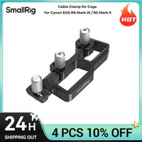 SmallRig Cable Clamp for HDMI & USB-C for Canon EOS R6 Mark III / R5 Mark II Suit for Half Cage HawkLock" Cage "Black Mamba"
