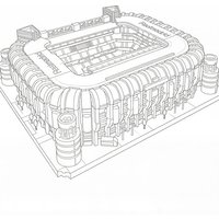 Bernabeu Stadium Building Set High Quality Office Display Toy Party Favors Gift Collection Children's puzzle toys with building