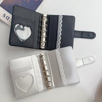 Ins Style Lace Notebook M5 Pocket Binder DIY Kpop Portable PU Leather Magnetic Buckle Card Holder Sketchbook Journaling Gift