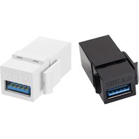 Female To Female Connector Female Coupler Insert for Wall Plate Outlet Panel USB 3.0 Keystone Jack Inserts Easy Installation