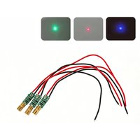 3 Stück Mini 5mW 520nm 450nm 650nm Punktlicht Messing Laserdioden-Modul Positionierung Rot Grün Blau LED