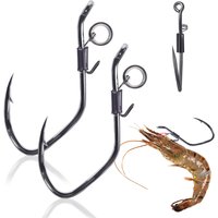 10Pcs 20Pcs Live Shrimp Hook Live Catfish Fishing Hook Shrimp Holder Hook High Strength Corrosion Resistant Saltwater Freshwater