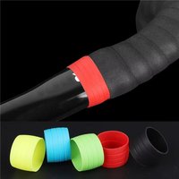 2Pcs Bicycle Handlebar Strap Retainer Road Bike Handlebar Tape Wrap Curved Handlebar Silicone Anti-Slip Strap Rubber Sleeve