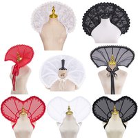 Tudor Vertical Collar White Red Black Vertical Collar Queen Elizabeth Retro Royal Court Neckwear Regency Tudor Party Accessories