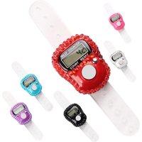 ABS Finger Tally Counter LCD Screen Number Counter Resettable Lap Record Ring Manual Knitting Row Tally Ring For Golfer Goods