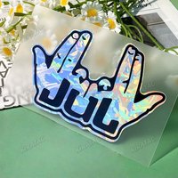 AliExpress NONE 3pcs/1set Funny JUL Finger Motorcycle Stickers Waterproof for Motorbike Bike Helmet DIY Scooter Fairing Fuel Tank Vinyl Decal