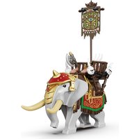 MOC Creative Medieval lotr Castle Knight Rome Spartacus Orc Elephant Chariot Siege Engine Model Building Blocks Bricks Toys gift