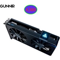 New Original GUNNIR Intel Arc A380 Photon/Index 6G Graphics Card,2450 Mhz Video Card,6GB 96-bit GDDR6,PCIE4.0,1 HDMI,2 Fans GPU