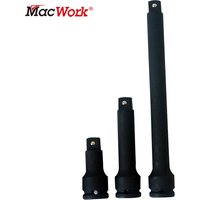 MacWorkTool 3Pcs 1/2-Inch Drive Impact Socket Extension Bar Set Cr-V Steel 3", 5", 10" Hand Tool Auto Repair Tools