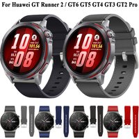 22mm Synthetic leather Strap For HUAWEI WATCH GT Runner 2 Band Wristband For HUAWEI GT 6 5 4 3 46mm Bracelet Accessories