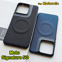 For MagSafe Nylon Woven Case for Moto Motorola Signature Edge 70 Ultra X70 Air Pro 5G Magnetic Matte Leather Skin-friendly Cover