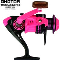 Ghotda Pink Fly Fishing Reel 2000-7000Series High Speed 5.2:1 Ratio Spinning Fishing Reel All Metal Spool Fishing Reel