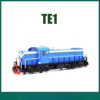 HO Type 1/87 Train Model, Soviet First-generation Diesel Locomotive TE1 Alloy Model JLKN008 Static Model Boy's Toy Gift