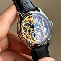 Merkur Skeleton Tourbillon Watch Men's Sapphire Watch For Men Business Mechanical Luxury Waterproof Watch Relogio Masculino 42mm