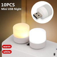 USB Light Mini LED Lamp Lights Table Room Plug Night Book Reading Decorating Items Warm White Eye Protections Wholesale Bedroom