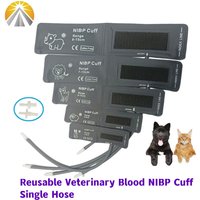 High Quality Reusable Veterinary Blood NIBP Pressure Cuff Single Hose For Veterinary Animal Professional Diagnostic Pet Monitor
