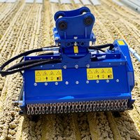 Excavator Flail Mower Attachment 1.5~3 Ton 2~5 Ton 4~10on Digger Lawn Mower Head Shredder Mulcher
