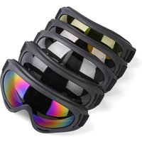 DIZETION 1Pc Winter Windproof Skiing Glasses Goggles Outdoor Sports Eyewear Glasses Ski Dustproof Lens Frame Sunglasses
