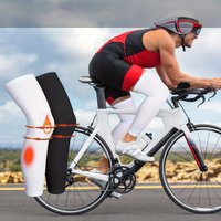 Cycling Leg Sleeves UV Protection Compression Leg Sleeves Men Women Outdoor Anti-Slip Breathable Running Cycling Calf Sleeves