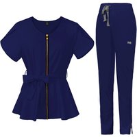 Women's Premium Stretch Quick Dry Scrubs 2026 New Summer Medical Work Uniform for Operating Room Beauty Therapists and SPA Staff