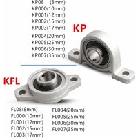 2pcs Zinc Alloy Diameter 8mm To 35mm Bore Ball Bearing Pillow Block Mounted Support Kfl08 Kfl000 Kfl001 Kp08 Kp000 Kp001 Kp002