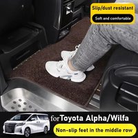 For Toyota Alphard/Vellfire 30 Series 2 Row Custom Floor Mats - Middle Row Velvet Carpet Upgrade Kit, Non Slip Car Accessories