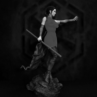 1/24 Scale Resin Figure Model Kit Character Female Martial Artist Miniature Mini Statue Unassembled Unpainted